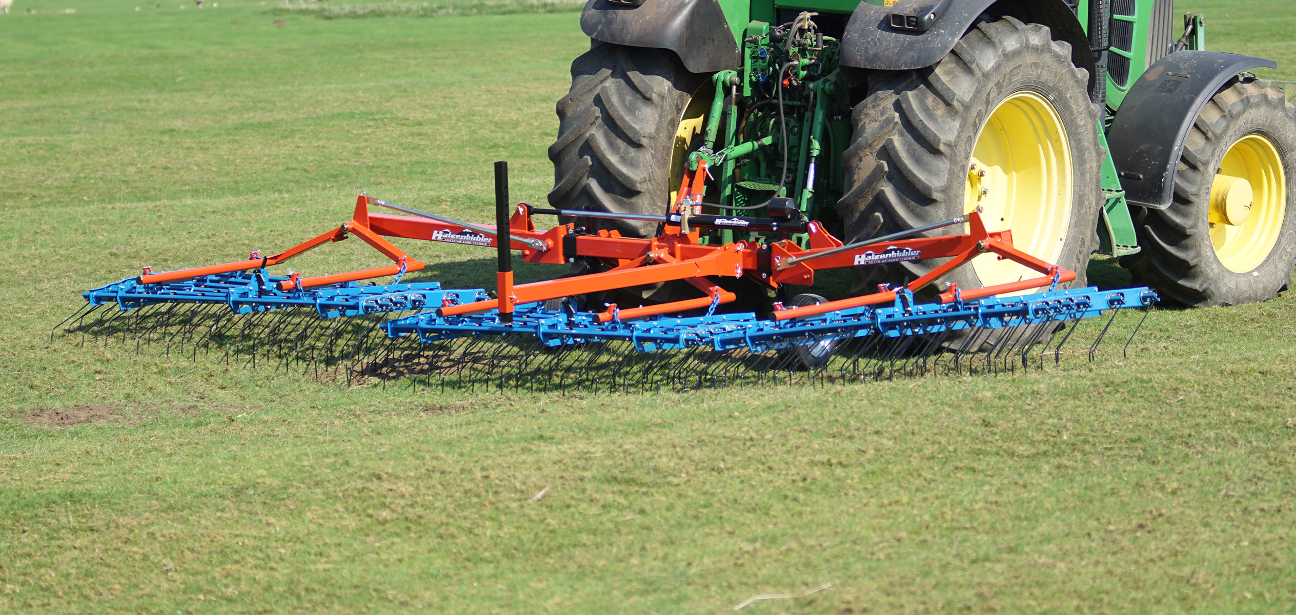 Grass harrow contour following